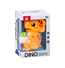 Детская игрушка для купания "Динозаврик" 9928-9929(Orange) 21 см, водопад, присоски
