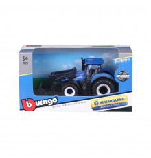 Детская игрушка Трактор "New Holland T7.315" Bburago 18-31632 с фронтальным погрузчиком
