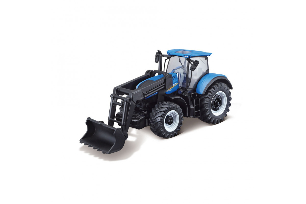 Дитяча іграшка Трактор "New Holland T7.315" Bburago 18-31632 з фронтальним навантажувачем