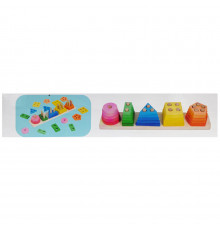 Детская деревянная игрушка сортер "Геометрические фигуры" C15005