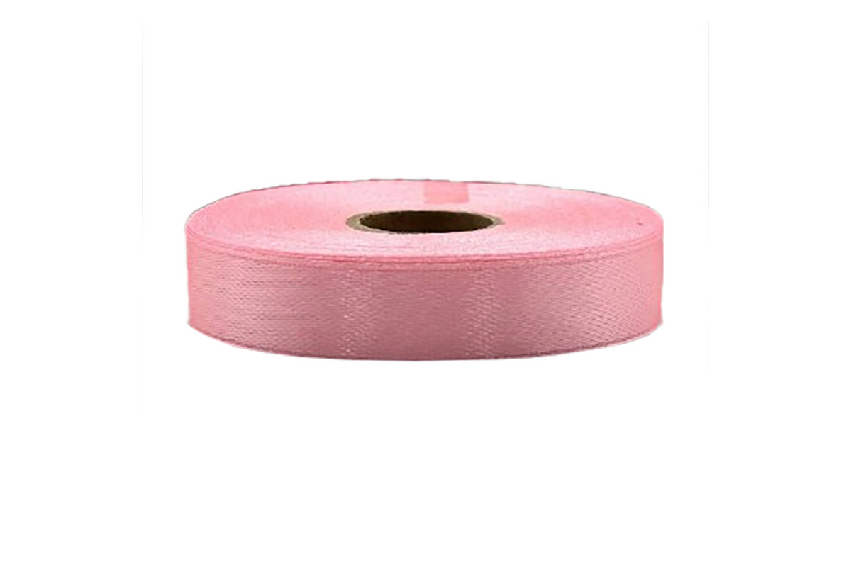 Атласна стрічка для рукоділля АБ-633, 1,2см x 23 м, Рожево-персиковий