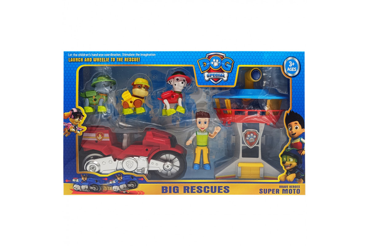 Набор героев "Щенячий патруль" PB9905(Red) фигурки с аксессуарами