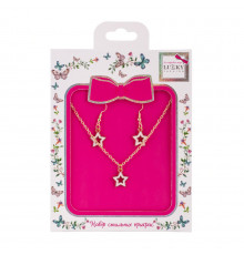 Бижутерия детская 2 в 1 Stars Fashion T24608 серьги + подвеска