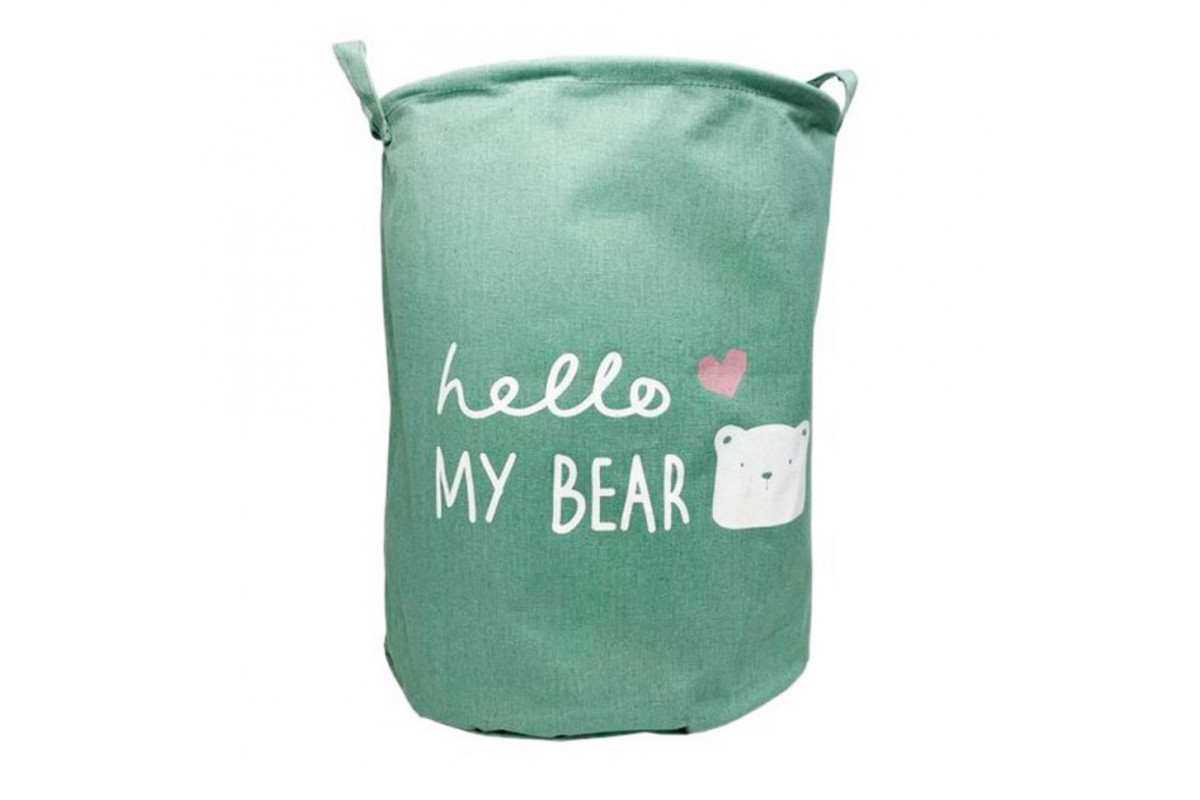 Кошик для іграшок та білизни «Hello my bear» MGZ-1004(Green)