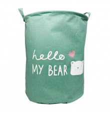 Корзина для игрушек и белья «Hello my bear» MGZ-1004(Green)