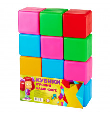 Детские игровые кубики Большие 14067K, 12 шт. в наборе