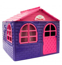Детский игровой Домик со шторками 02550/1 пластиковый
