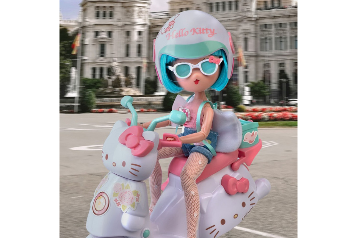 Дитяча лялька "Красуня Пінк на скутері" 4SF Manga Dolls HKTF3000 серії "Hello Kitty"