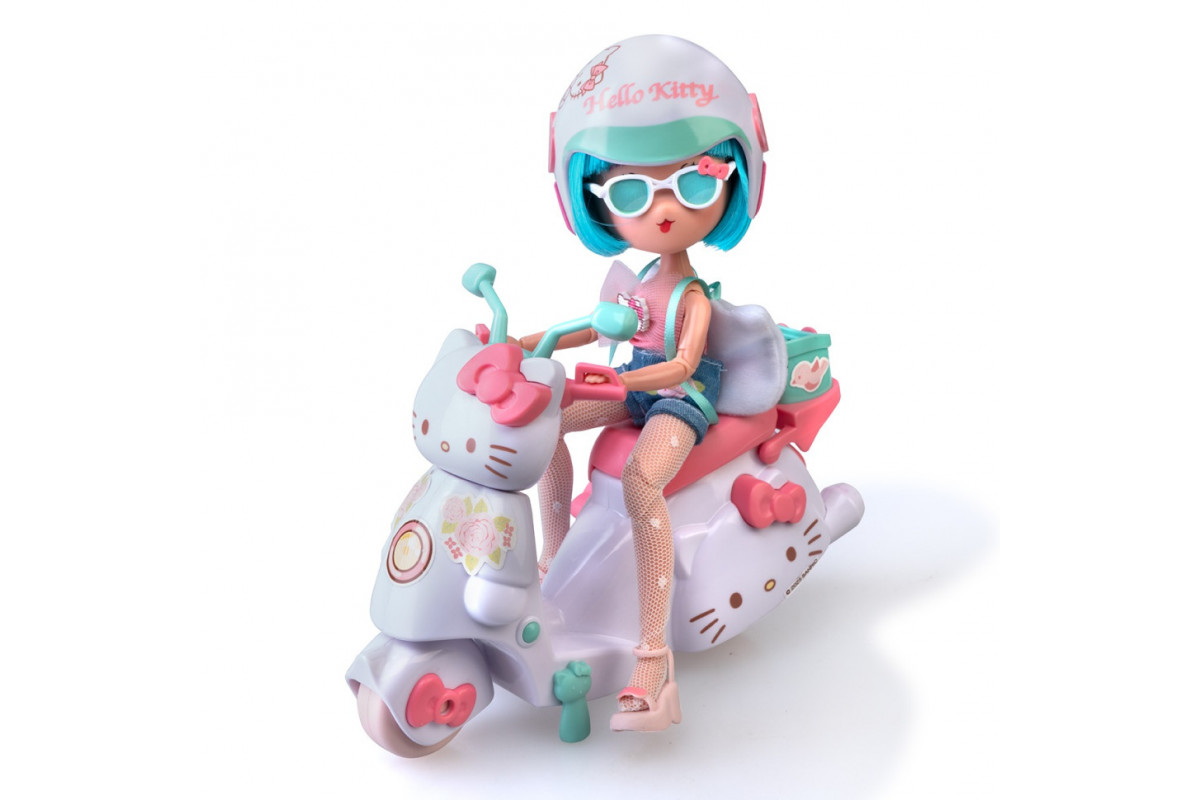 Дитяча лялька "Красуня Пінк на скутері" 4SF Manga Dolls HKTF3000 серії "Hello Kitty"