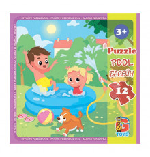 Пазлы детские "Детская площадка" LX02, 12 элементов