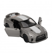 Модель автомобіля "Nissan GT-R (R35)" 68469 масштаб 1:32 світло, звук Сріблястий