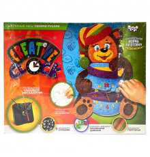 Набор для творчества "Creative clock: Медведь" СС-01-05 глиттер, часовой механизм