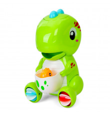 Детская игрушка для купания "Динозаврик" 9928-9929(Green) 21 см, водопад, присоски