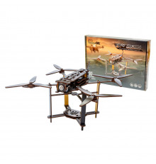 Деревянный 3D конструктор "FPV дрон" Puz-00923, 95 деталей