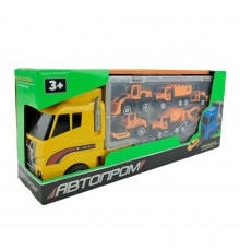 Детский трейлер с машинками PS006-4 в наборе 6 машинок