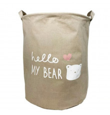 Корзина для игрушек и белья «Hello my bear» MGZ-1004(Grey)