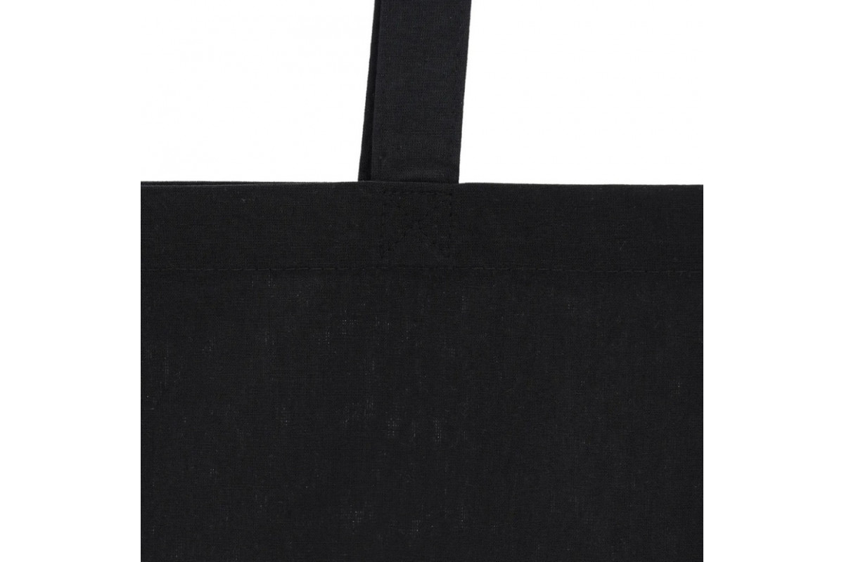 Экосумка для покупок Сумка-шоппер чорна, размер 38 х 42 см (140 г/м2)