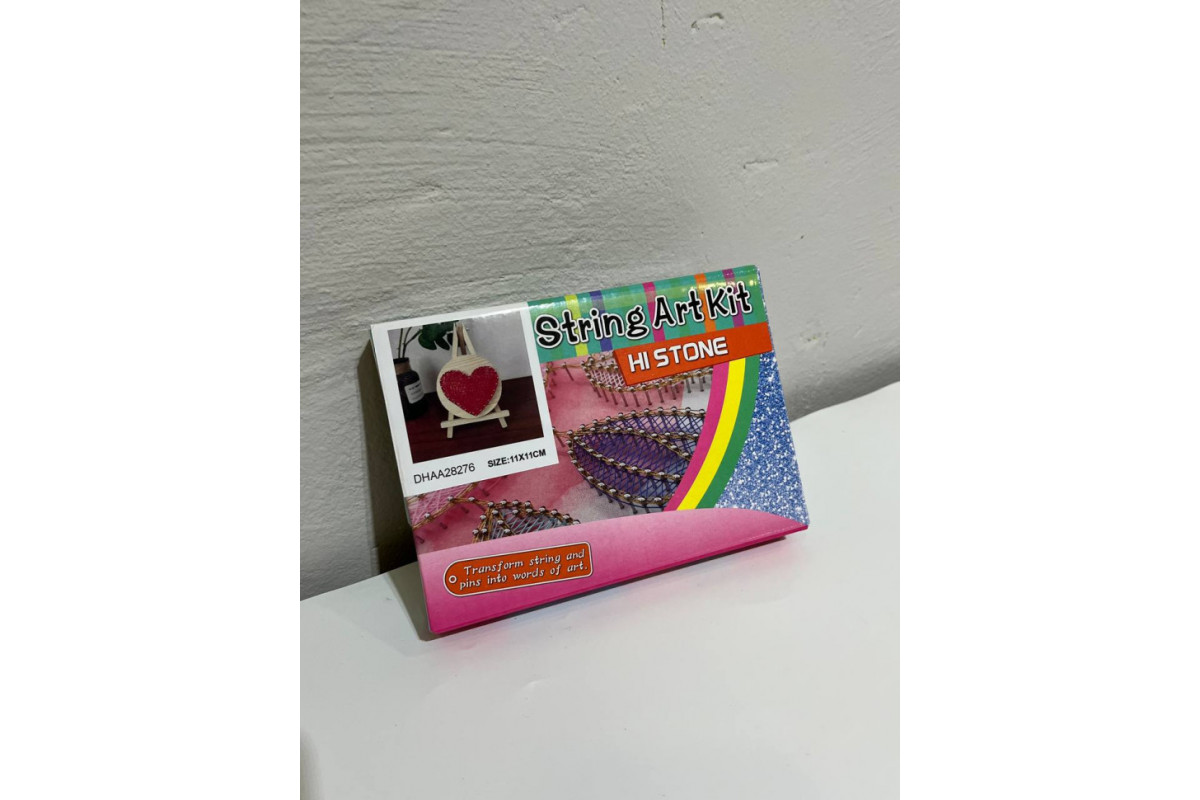 Дитячий набір для творчості стрінг-арт "Серце" YG0115(28276) дерев'яна основа