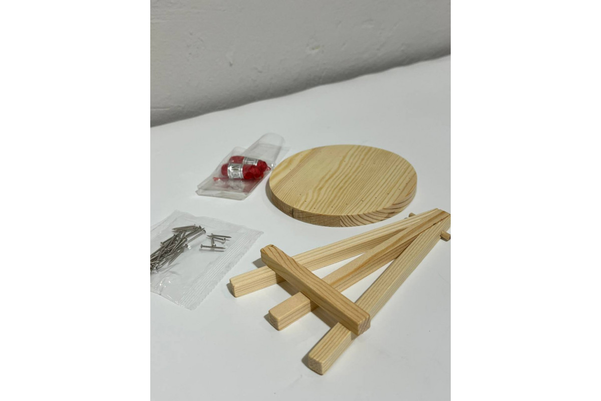 Дитячий набір для творчості стрінг-арт "Серце" YG0115(28276) дерев'яна основа