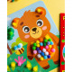 Набір для творчості Ведмідь Pompon Art 10100692, 100 помпонів та розмальовка