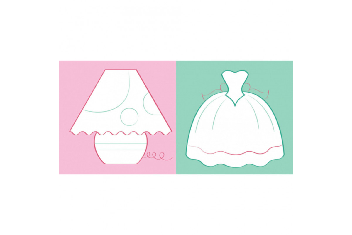 Развивающая книжка Наклейки-картинки "Цветок" 668011, 8 страниц