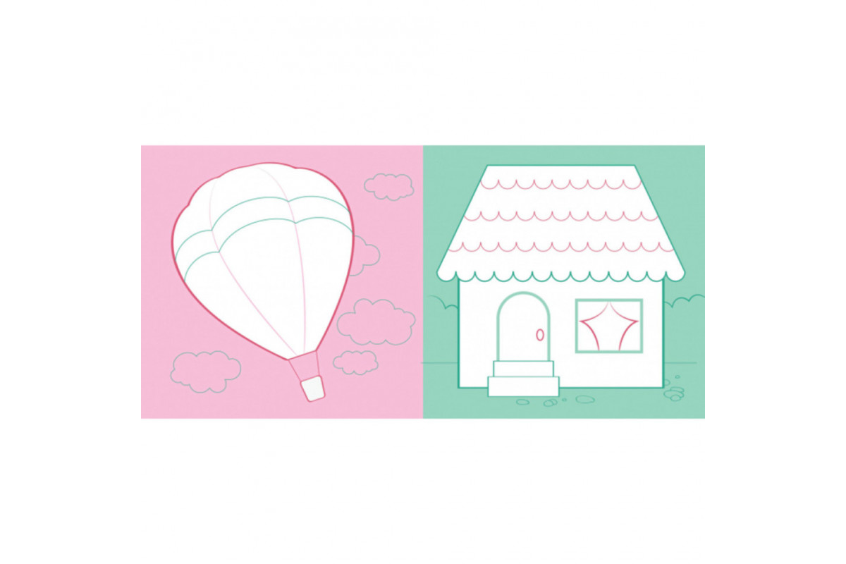 Развивающая книжка Наклейки-картинки "Цветок" 668011, 8 страниц