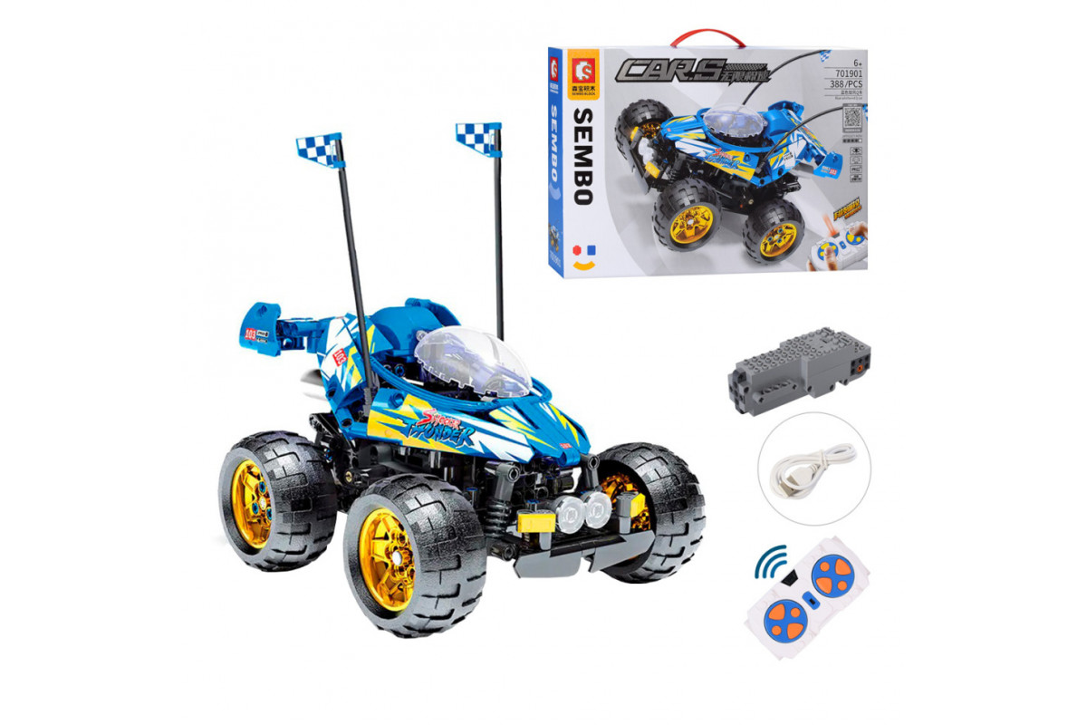 Конструктор на радиоуправлении "Джип" Bambi 701901 388 деталей
