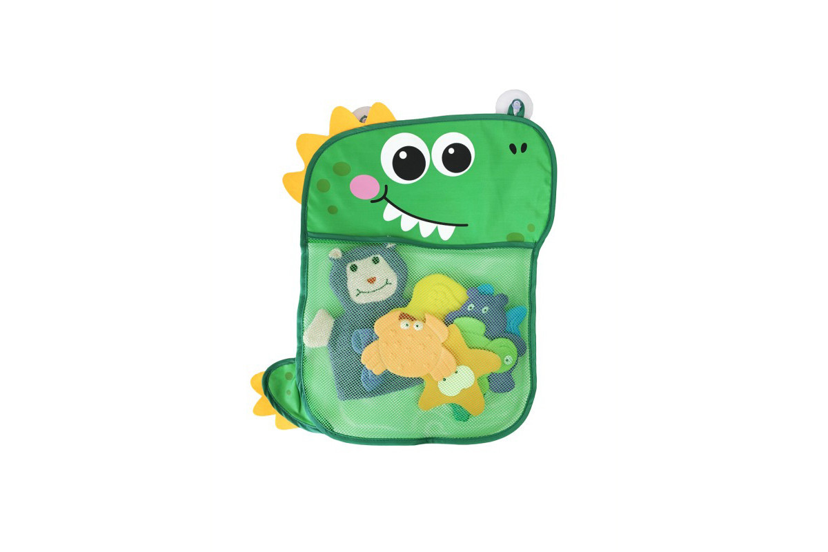 Органайзер для іграшок у ванну "Динозавр" MGZ-0928 зелений