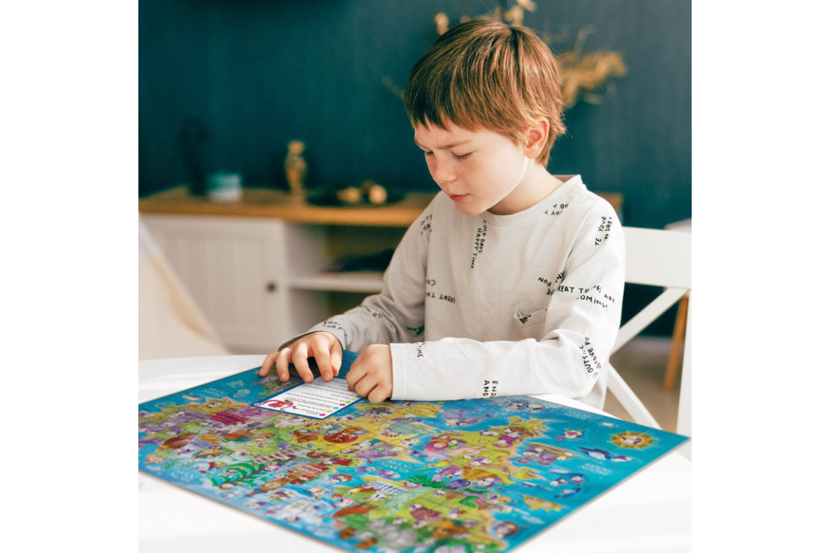 Детский пазл Ищи и находи "Мир пингвинов" 300670, 100 элементов