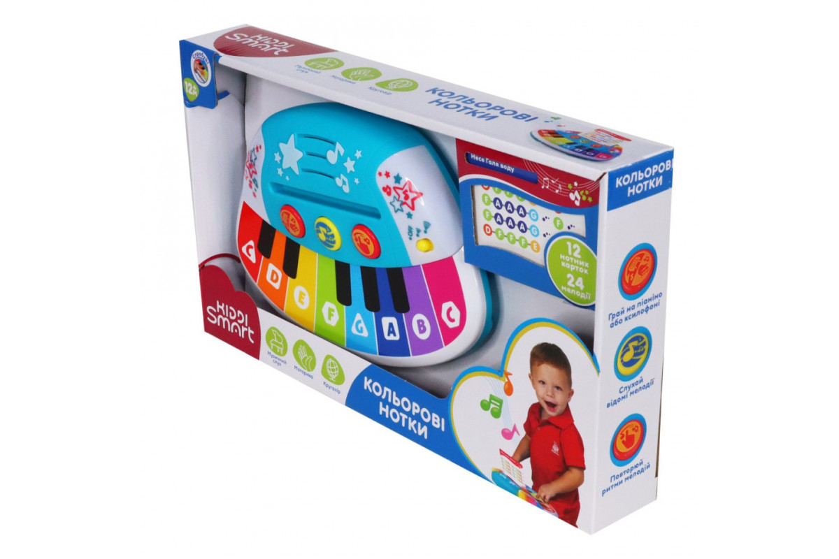 Детская музыкальная игрушка "Цветные ноты" KIDDI SMART 4514T-KS