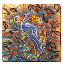 Набор-миди для вышивки бисером "Хамелеон" AMB-034 20х20 см