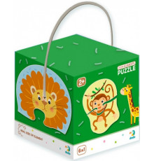 Дитячий пазл Дикі тварини DoDo 300153, 2-3-4 елемента