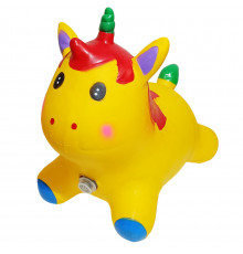 Детская игрушка-прыгун "Единорог" RB2520 музыка, свет Желтый
