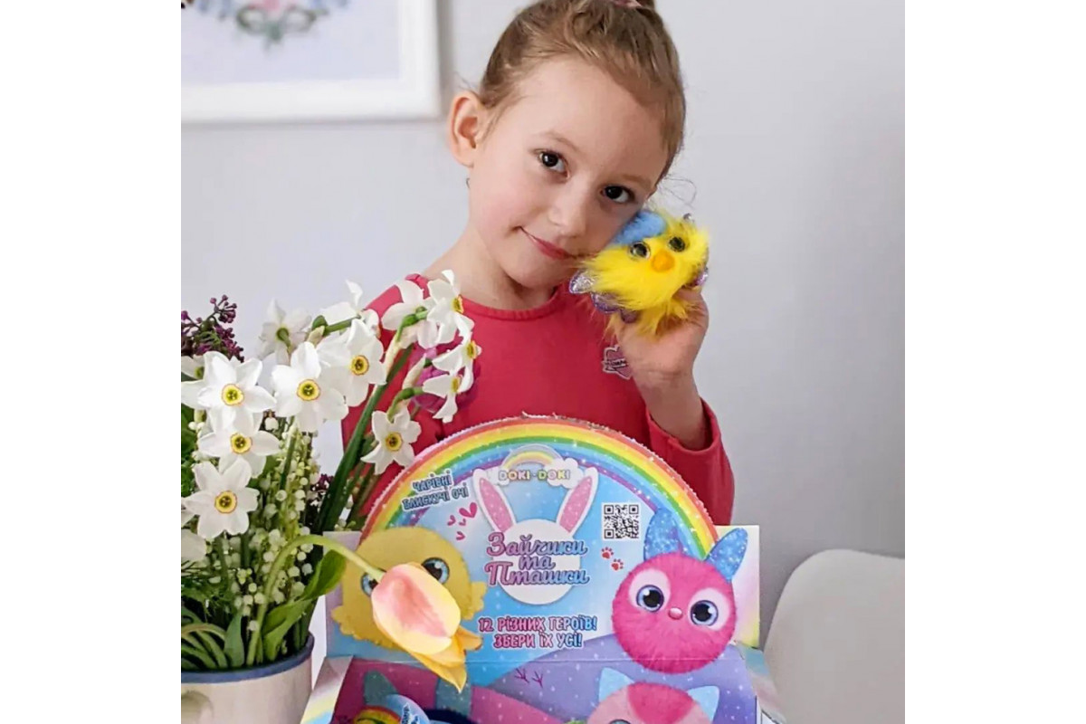 М'яка колекційна іграшка-сюрприз Зайчики та пташки #sbabam T082-2019 серія "Doki Doki"