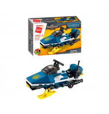 Конструктор Qman 1801-1-8 полиция, транспорт, 45-49 деталей Снегоход