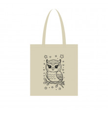 Экосумка для покупок "Сова" Сумка-шоппер 190CCT-3, 38 x 42 см (190г/м2)