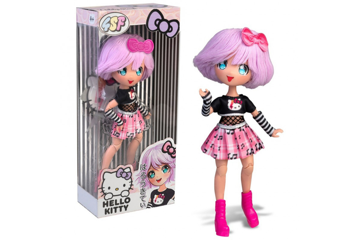 Дитяча лялька "Тедді Рок" 4SF Manga Dolls HKTF0100 серії "Hello Kitty"