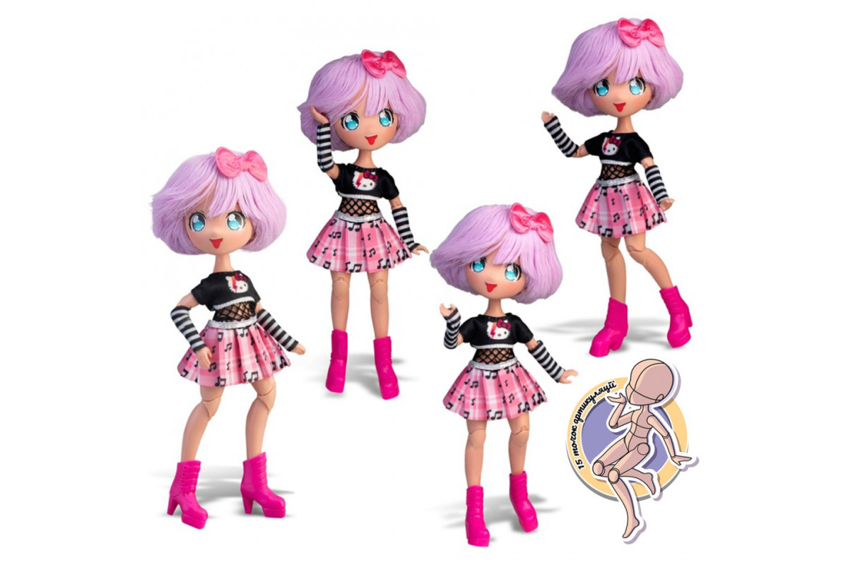 Дитяча лялька "Тедді Рок" 4SF Manga Dolls HKTF0100 серії "Hello Kitty"