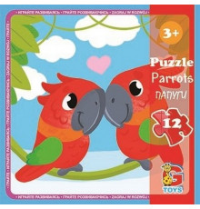 Пазлы детские "Домашние любимцы" LH02, 12 элементов