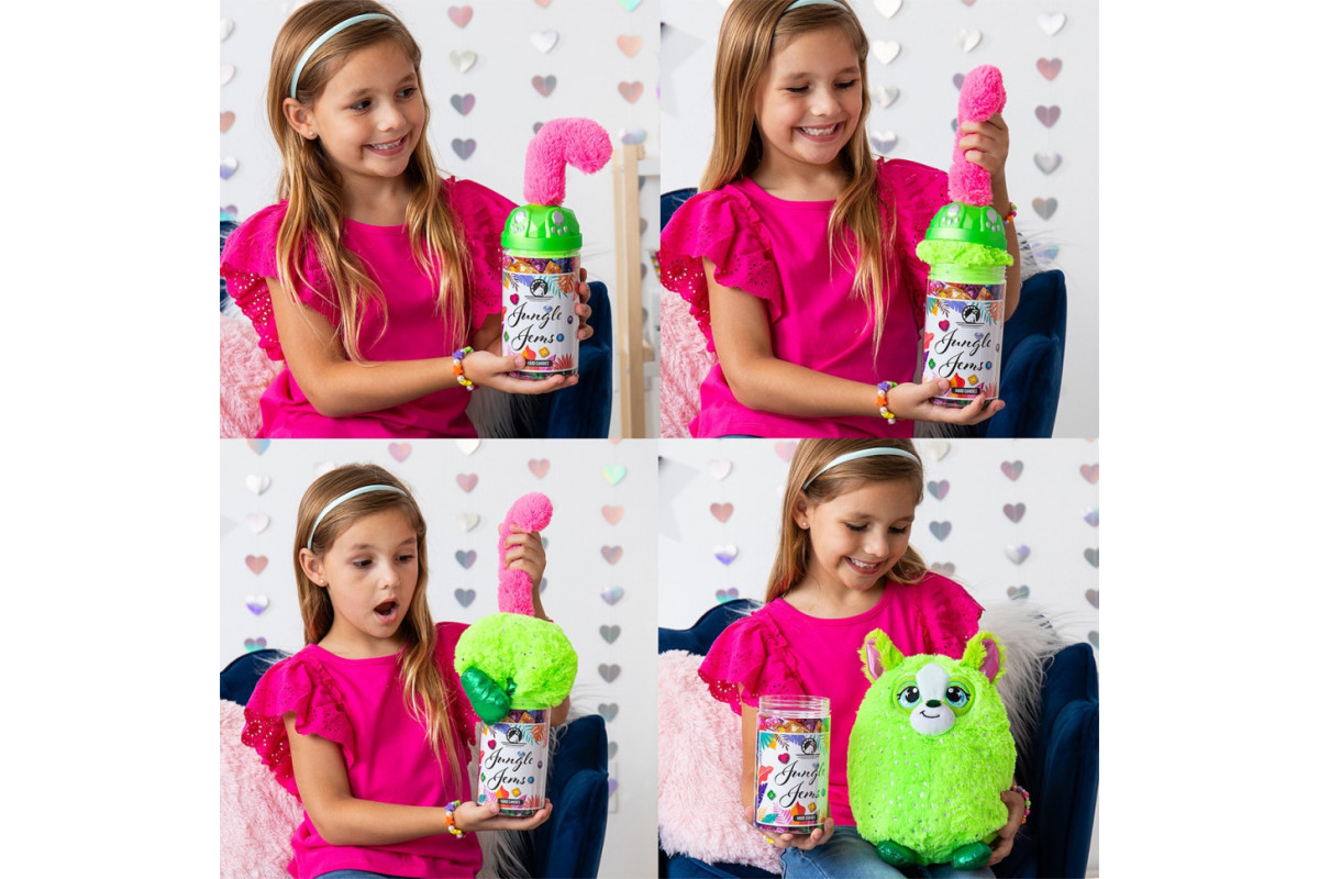 Мягкая игрушка-сюрприз "Зверюшка в банке" Misfittens 03962 серии "Gemstones" в ассортименте