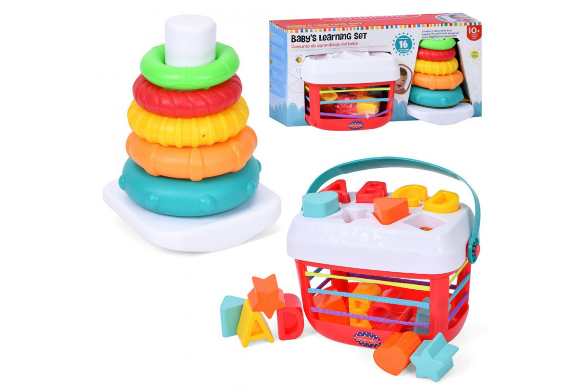 Детский развивающий "Cортер-пирамидка 2 в 1" PL201C-PLC200