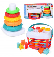 Детский развивающий "Cортер-пирамидка 2 в 1" PL201C-PLC200