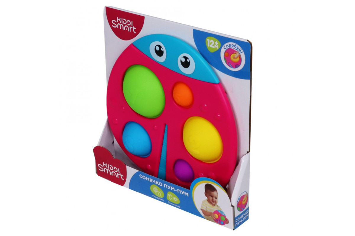 Дитяча сенсорна іграшка "Божа корівка Пум-пум" KIDDI SMART 4520-KS