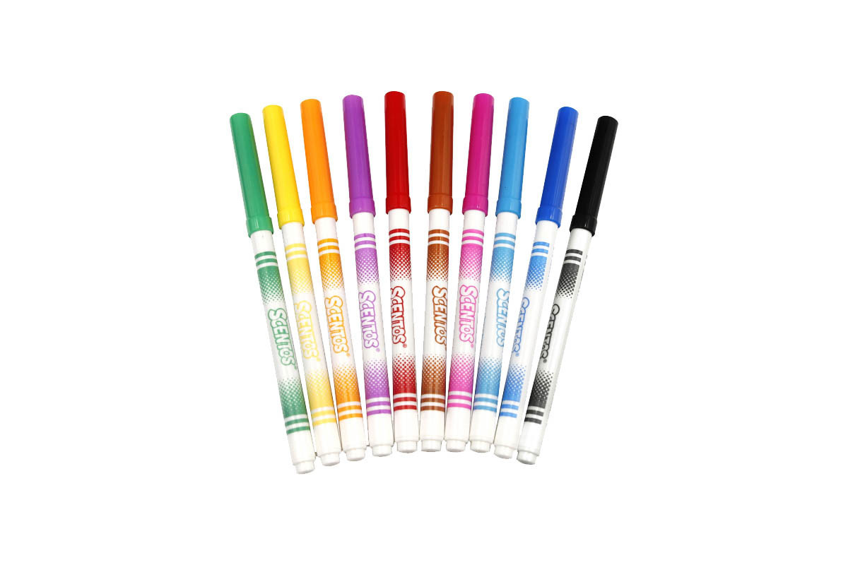 Набір ароматних маркерів з пером для малювання 40720, 10 кольорів