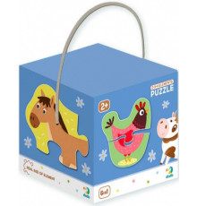 Дитячий пазл Домашні тварини DoDo 300152, 2-3-4 елемента