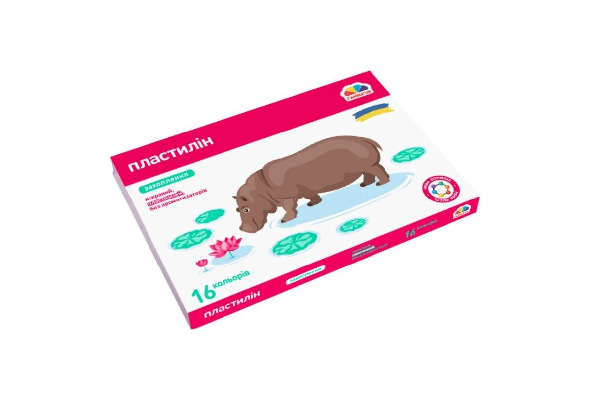 Набор для лепки пластилин "Увлечение" 200314, 16 цветов