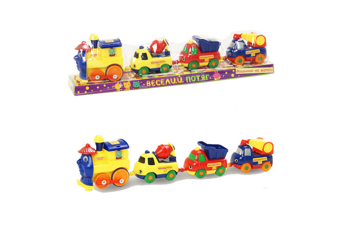 Игрушечный паравозик K1113 (18008E) 3 машинки