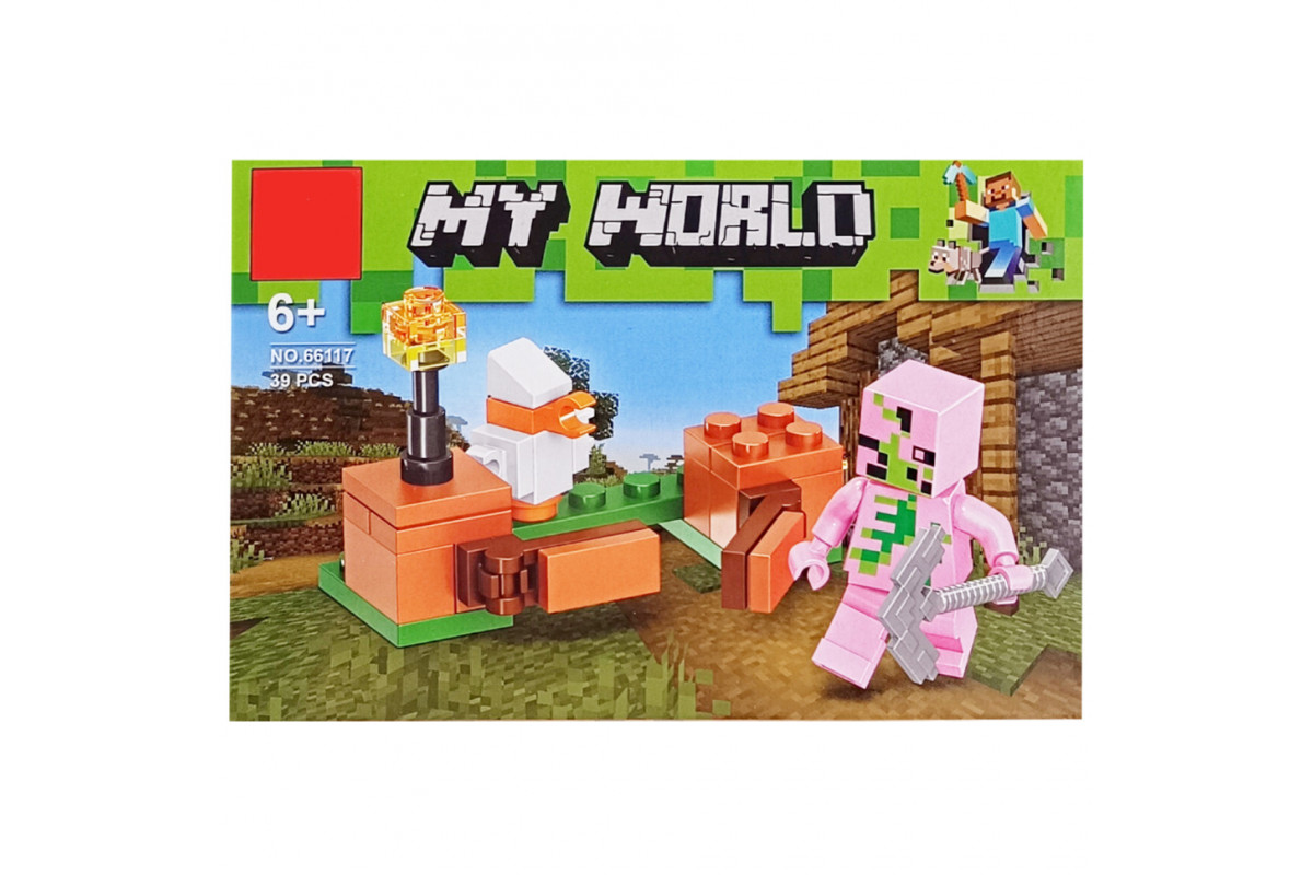 Конструктор детский "Minecraft" 66117-6, 39 деталей
