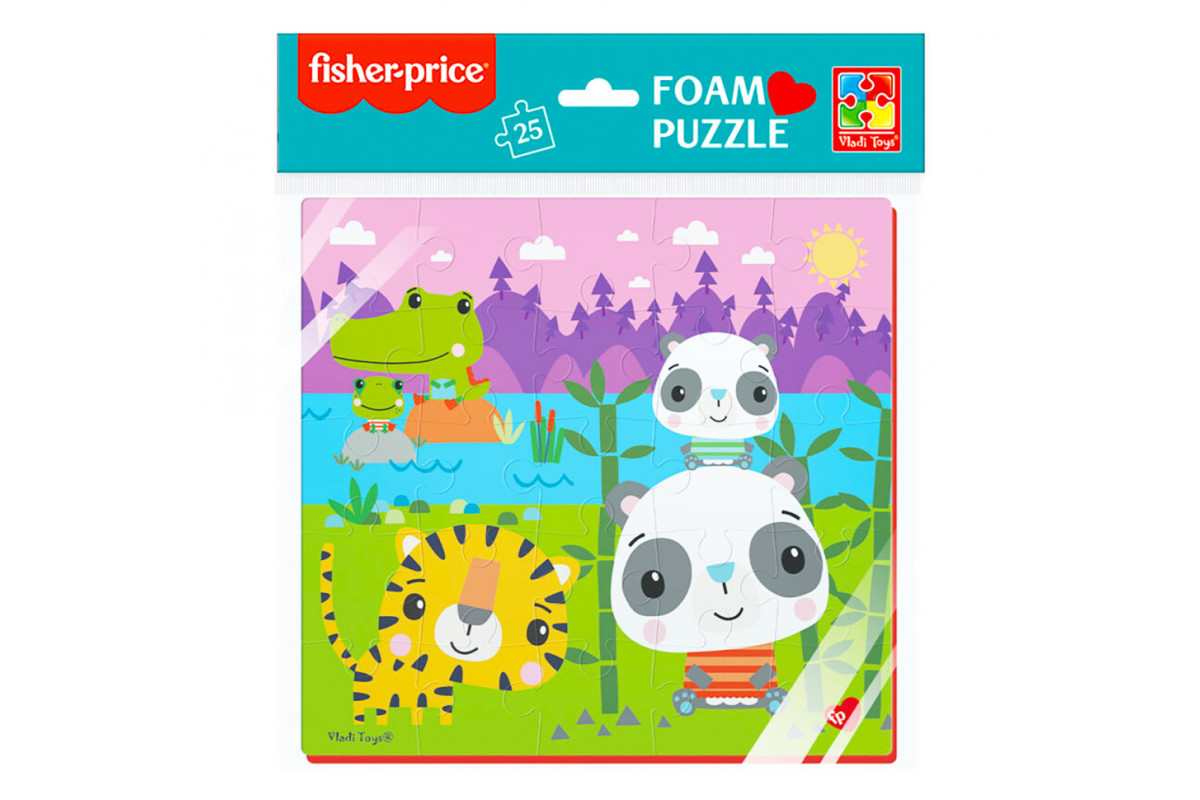 Мягкие пазлы "Панды" Vladi Toys VT1109-03, 25 эл