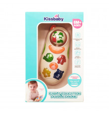 Музыкальный развивающий телефон Bambi 9907 со светом и звуком Оранжевый